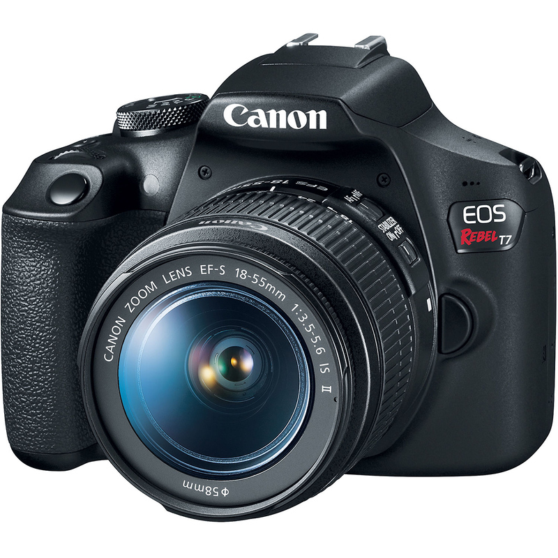 Canon EOS Rebel T7 Digital SLR Camera with 18-55mm and 75-300mm Lenses  